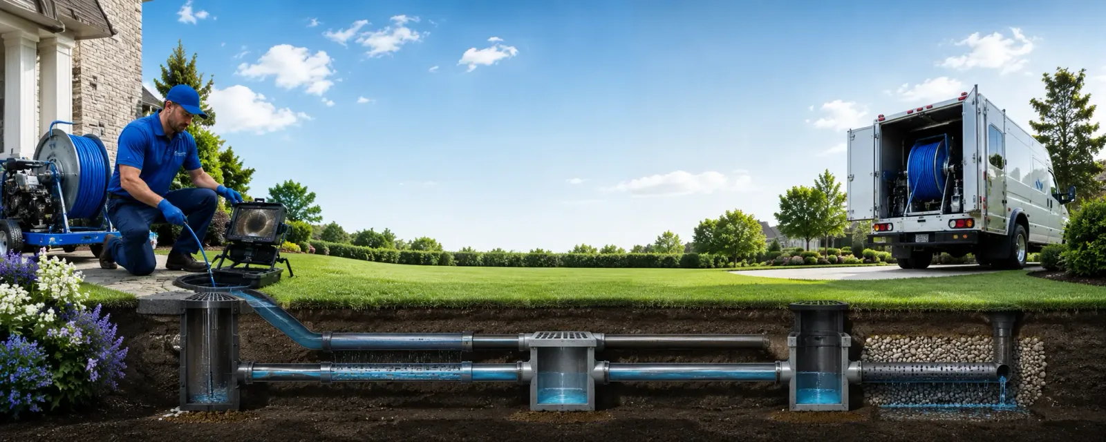 Outdoor drain cleaning information for Barbeau, MI